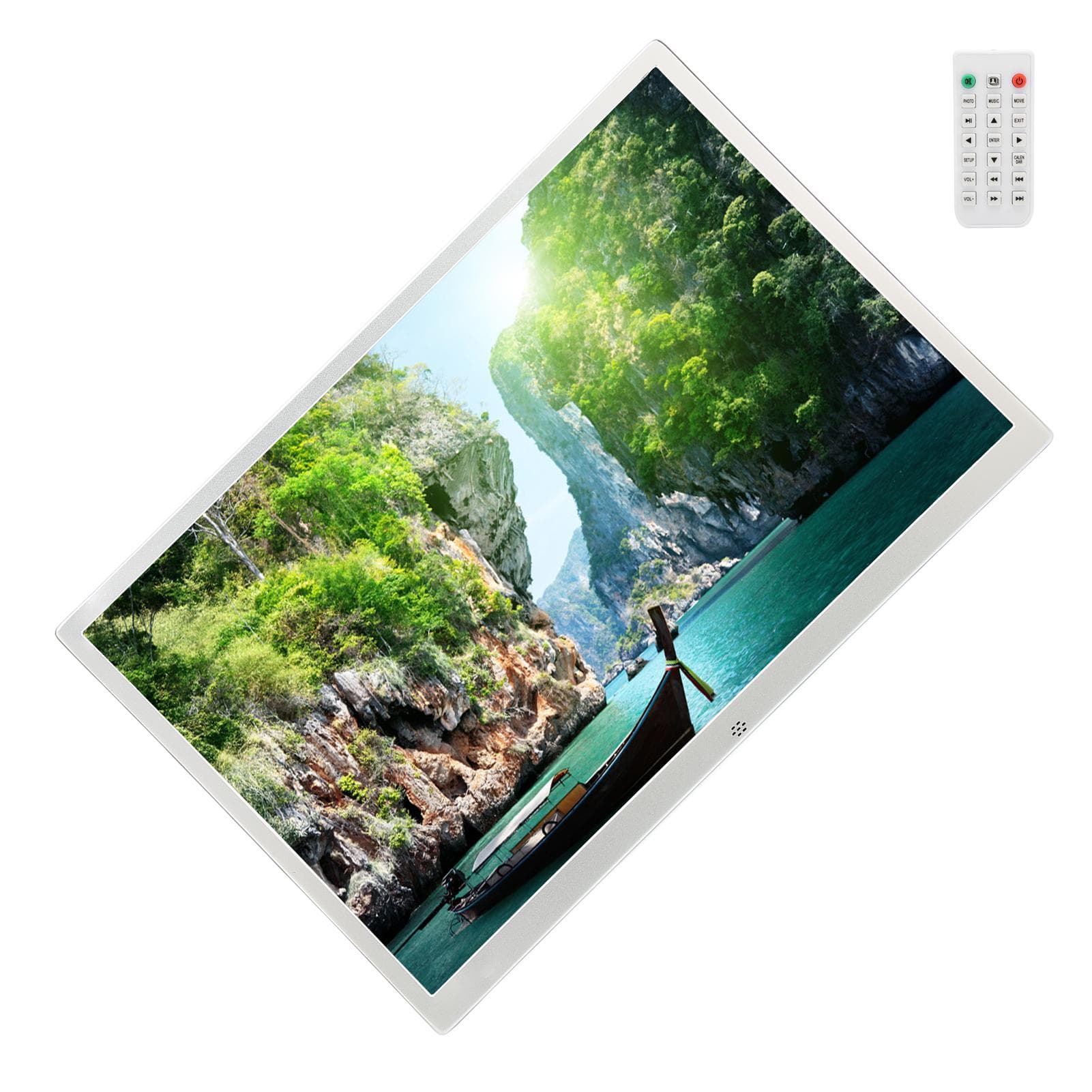 17 Inch Digital Photo Frame 1440x900 HD Slim Multifunctional Digital Frames for Home Office UK Plug