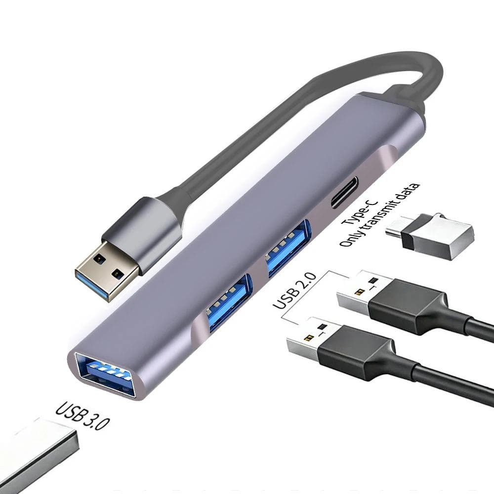 4 Ports USB 3.0 HUB USB C HUB Multi USB Splitter OTG Adapter Type C Docking Station 5Gbps High Data Transmission
