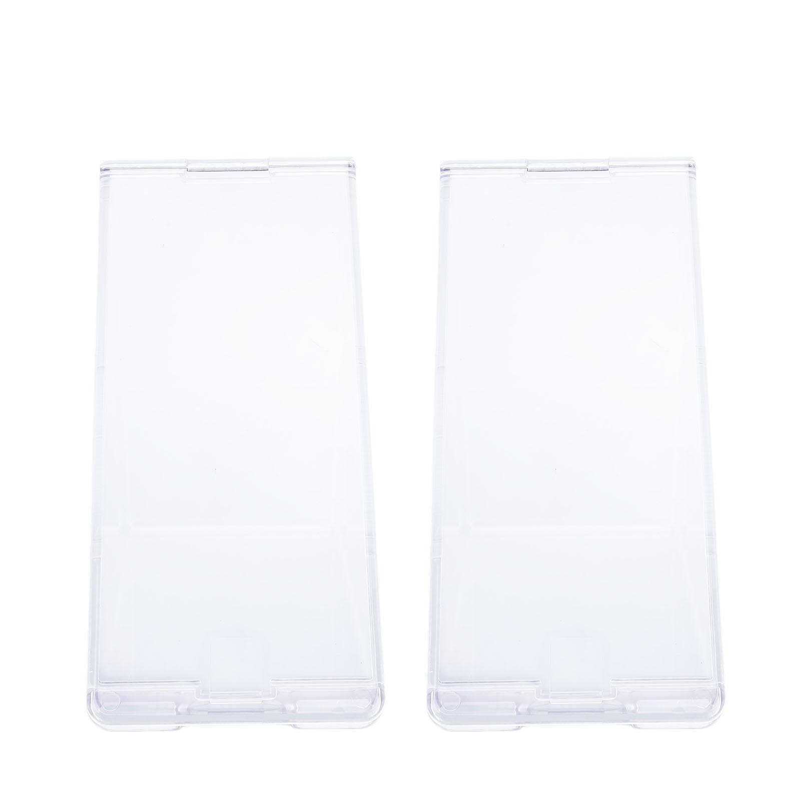 2PCS Triangle Sandwich Container ABS Reusable Washable Clear Portable Sandwich Wedge Box for Home L(for 6.5-9kg)