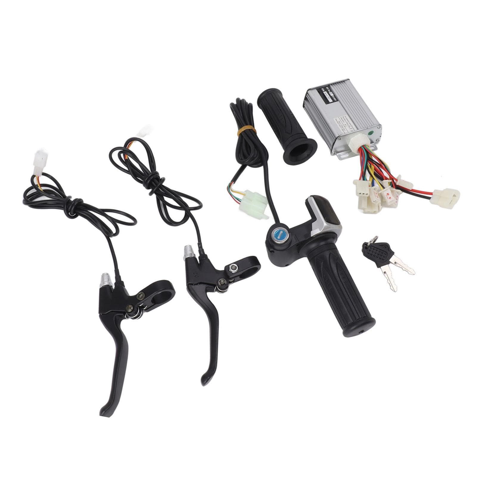 Electric Bicycle Controller Set with 48V 1000W Controller 48V Twist Throttle Full Aluminum Brake