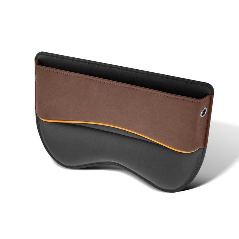 Seat Slot Storage Box Multifunctional Vehicle Slot Storage Box Interior Seat Storage Device brown