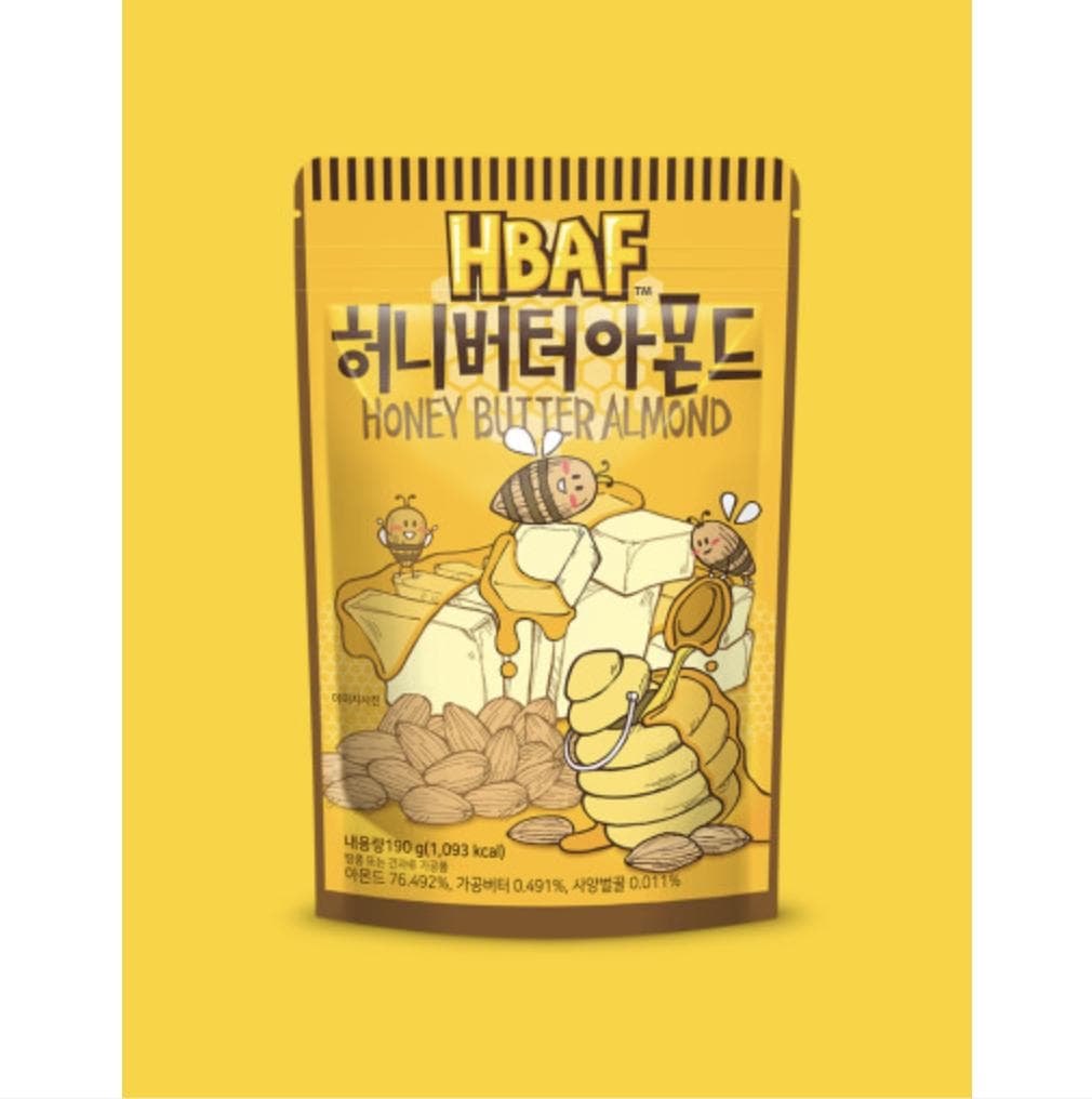 HBAF Seasoned Almonds&Cashewnut 170g/190g (35 Floavors) #Honey Butter Almond