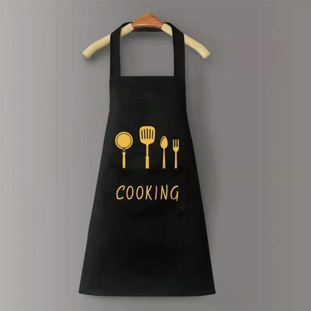 Kitchen Household Cooking Apron Men Women Oil-Proof Waterproof Adult Waist Fashion Coffee Overalls Apron Kitchen Accessories black