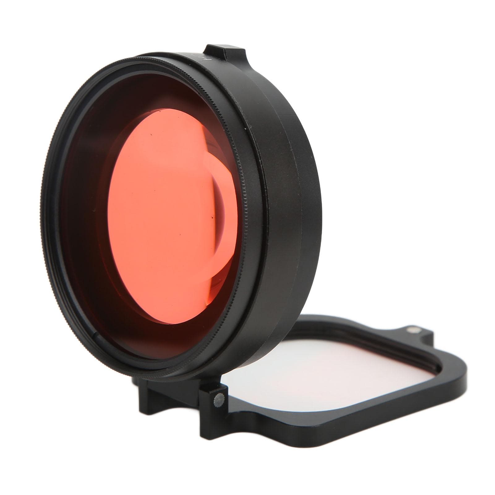 JUNESTAR 58mm Red Filter Action Camera Diving Filter with 16X Macro Close Up Lens for Hero 9 Sports