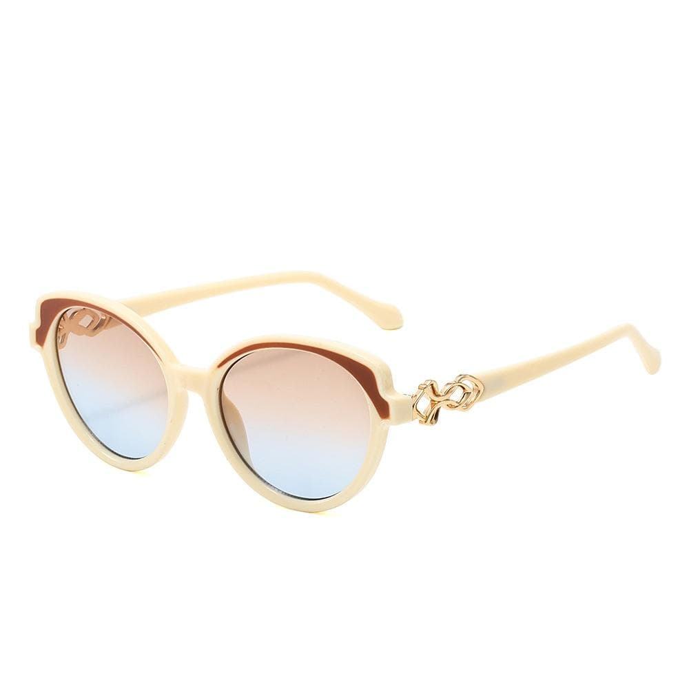 New Luxury Gradient Cat Eye Sunglasses Women UV400 Jelly Color Frame Casual Simple Design Sun Glasses as picture