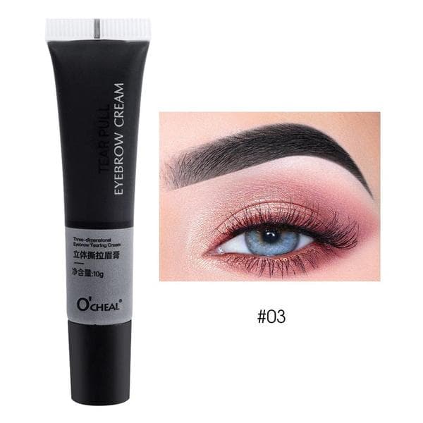 1Pcs Peel Off Eyebrow Cream Semi-Permanent Eyebrow Makeup Tattoo Tint Long Lasting Waterproof Dye Eyebrow Gel Cream Cosmetics black