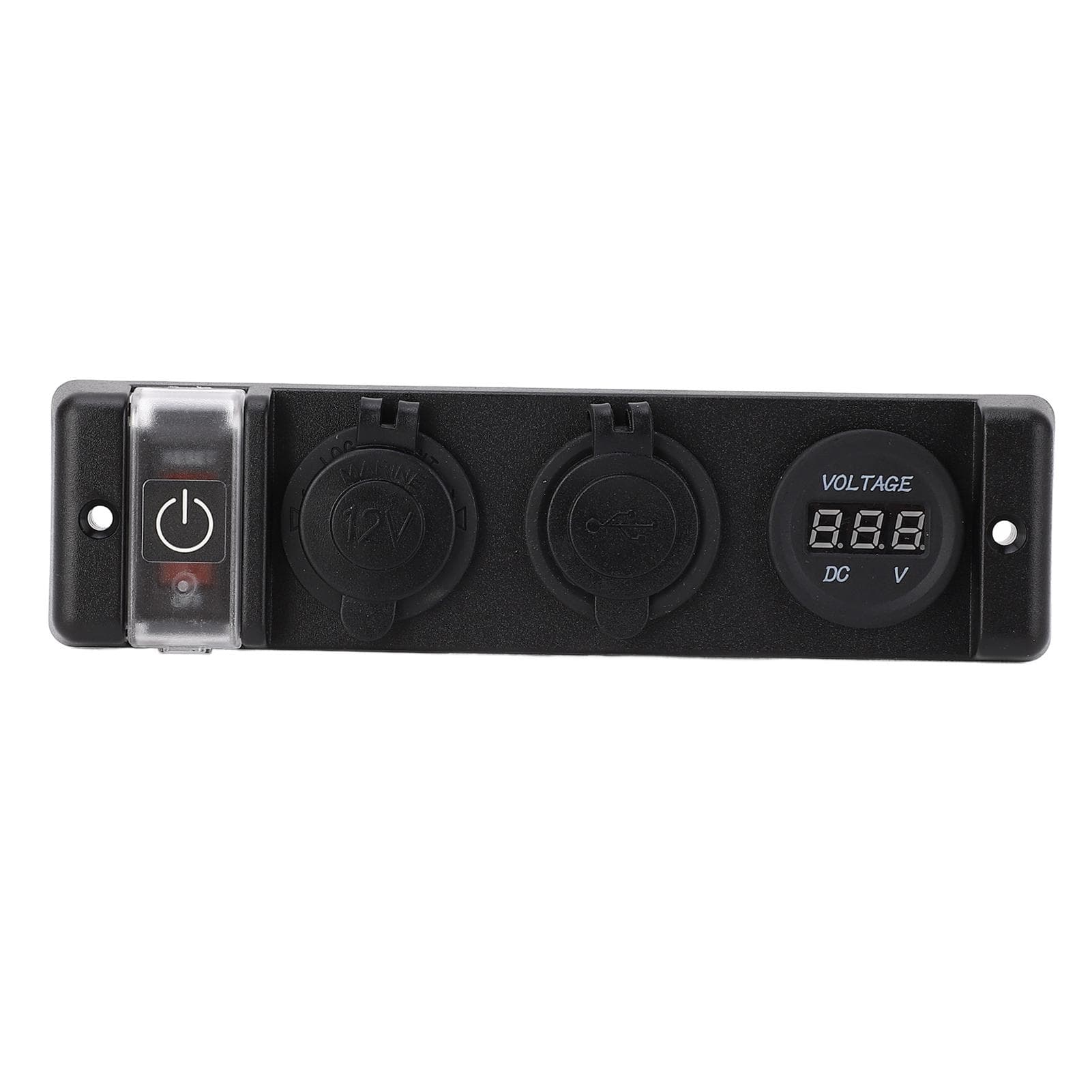4 in 1 USB Cigarette Lighter Socket Panel LED Indication IP66 Waterproof Dual USB Socket Panel for