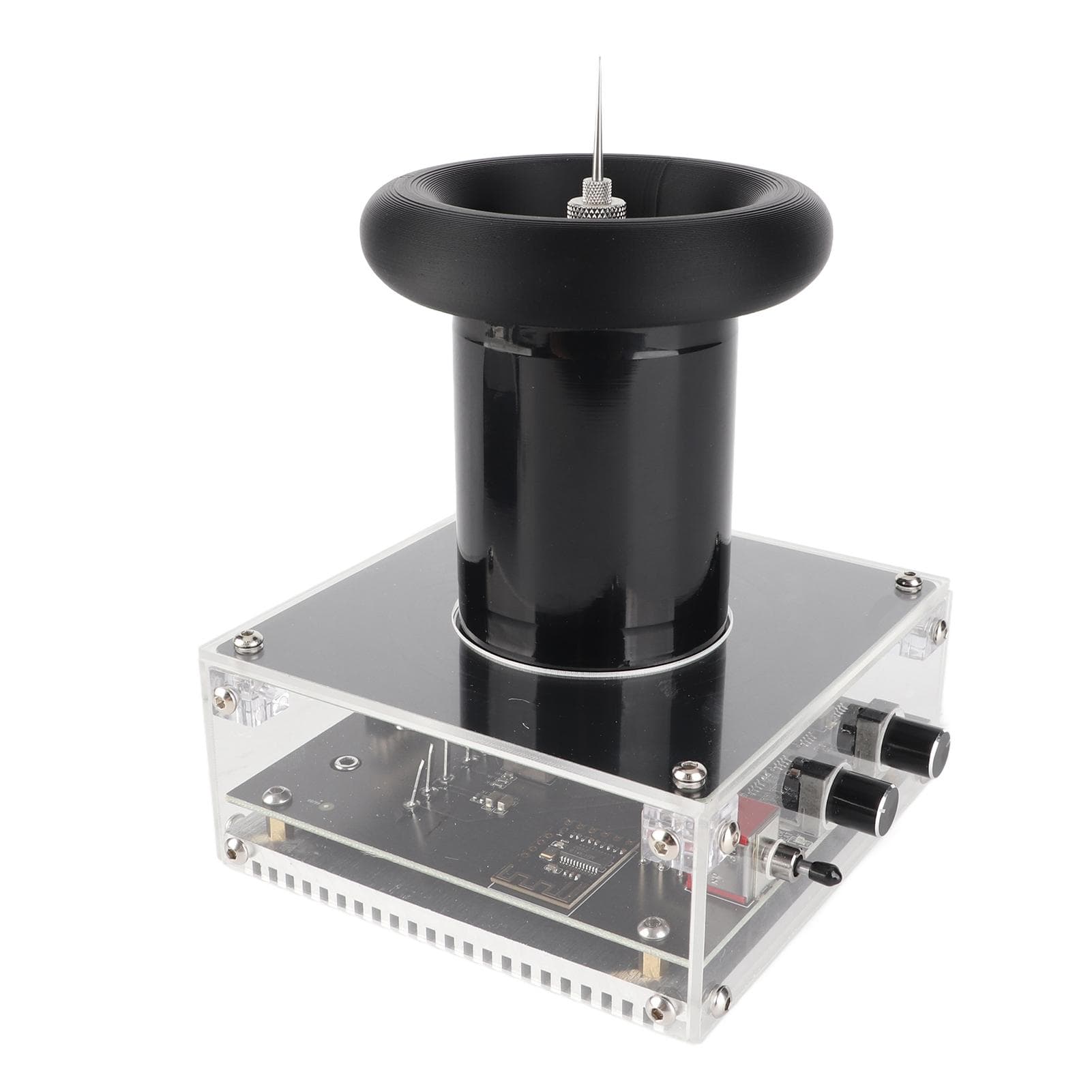 Bluetooth Music Tesla Coil Wireless Transmission Loudspeaker Experimental Tabletop Toys 100‑240V US US Plug