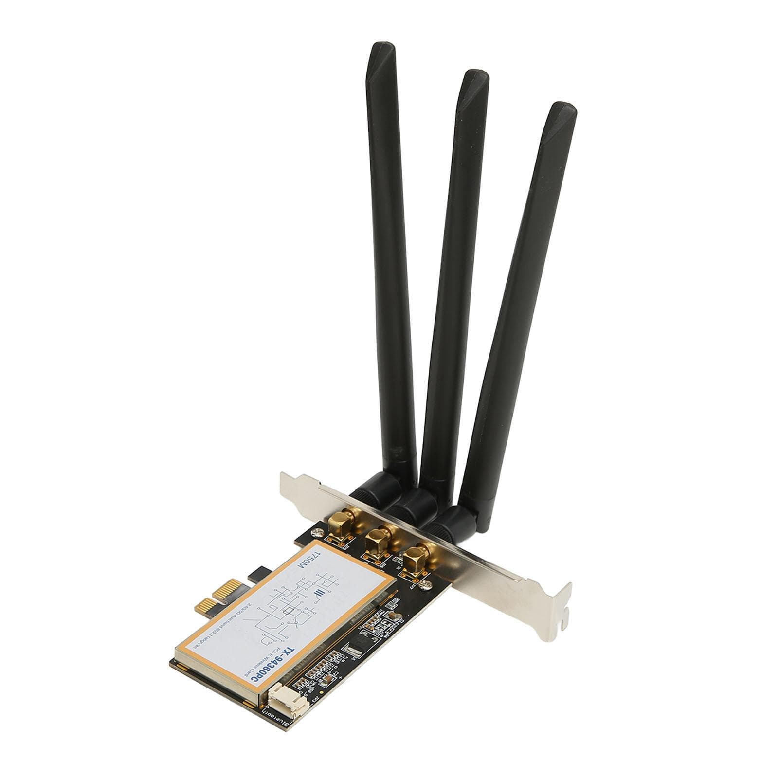 PCIE X1 Network Card 1750Mbps High Speed PCIE WiFi Card Adapter with 3 Antennas for Win 7 for Win 8