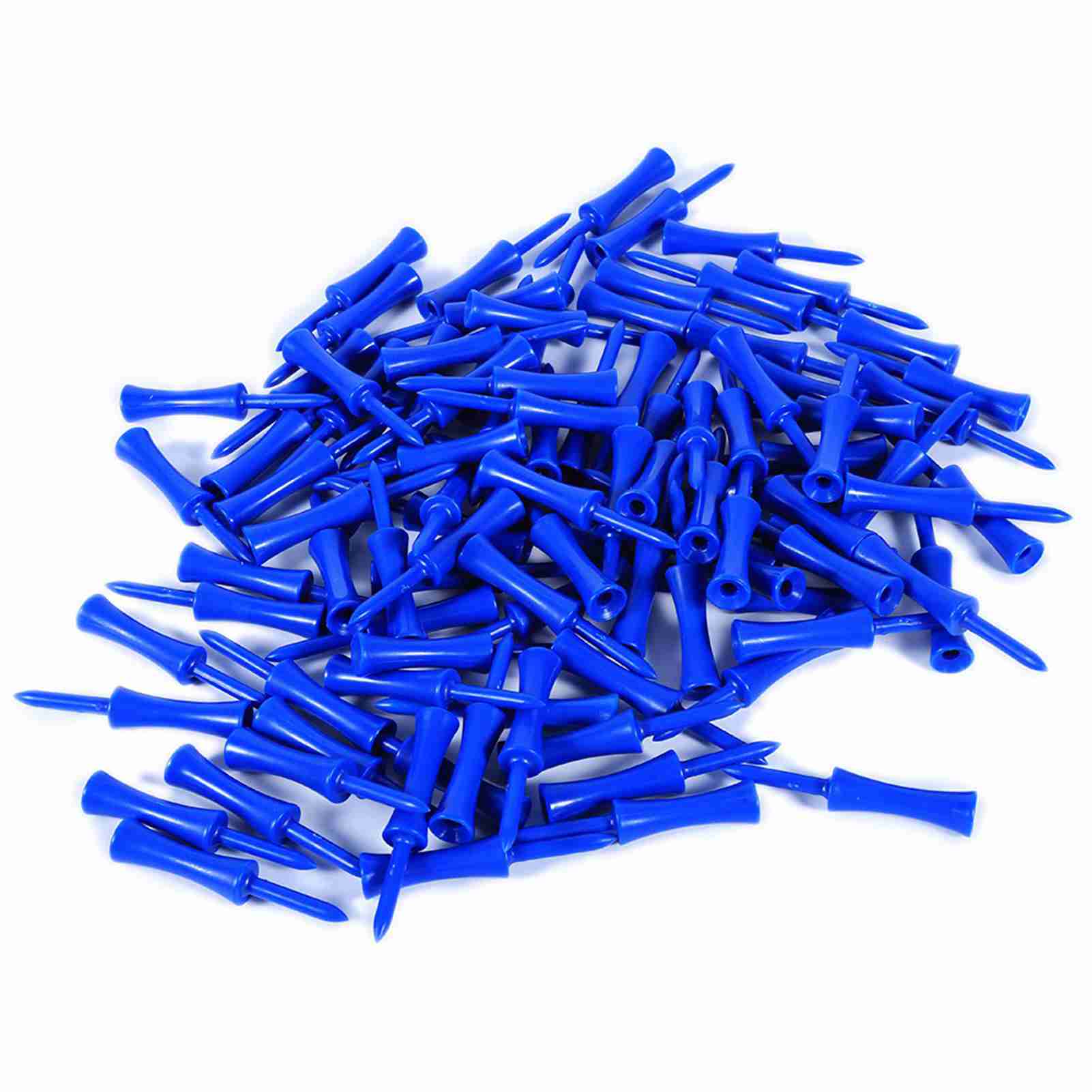 100pcs Plastic Blue 68mm Golf Tees Step Down Golf Accessory Tool For Golf Sports