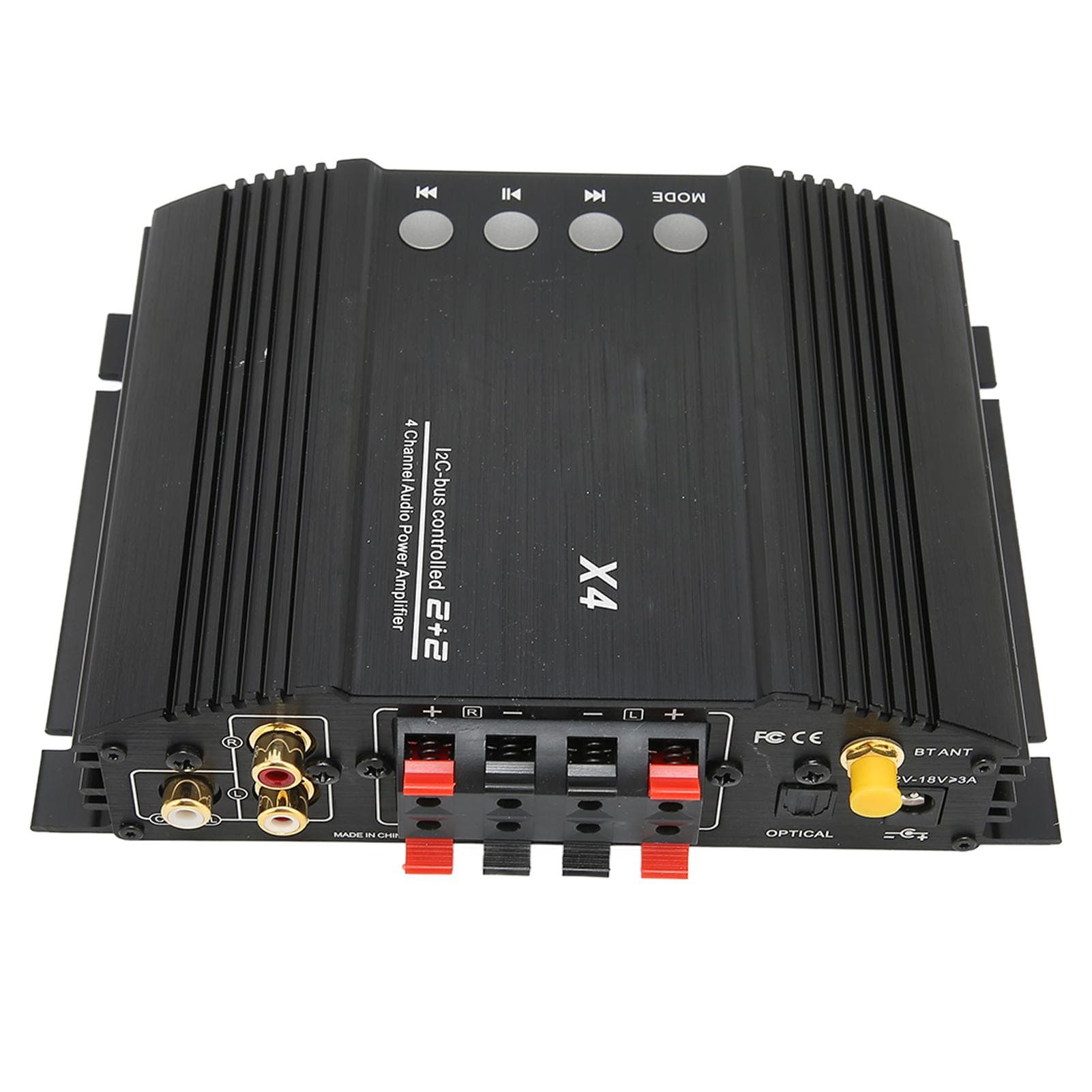 Home Stereo Amplifier Bluetooth 5.0 Coaxial Optical Fiber 4 Channel Wireless Home Theater Receiver