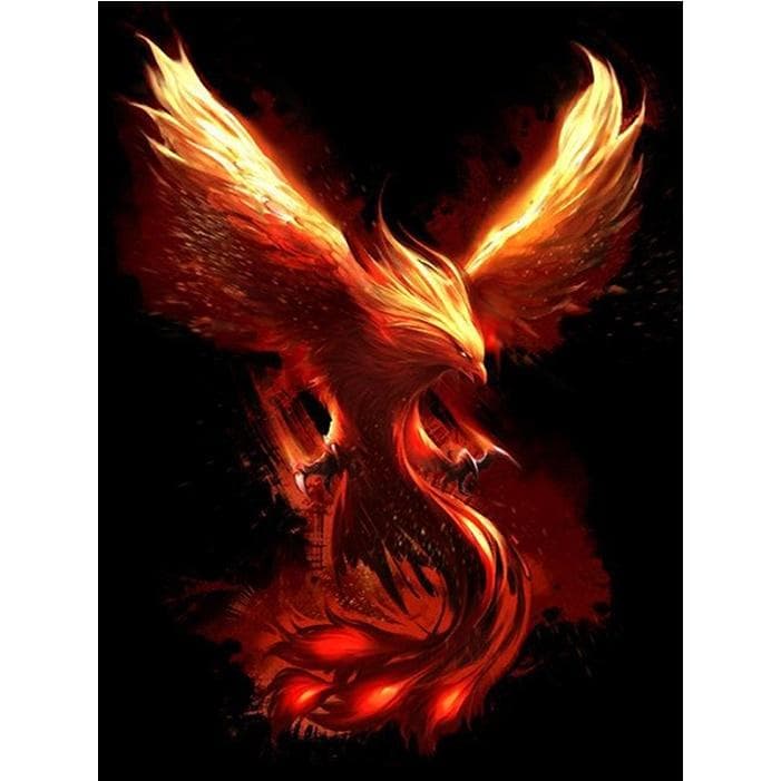 5D DIY Diamond Painting Phoenix Bird Diamond Rhinestone Embroidery Cross Stitch 5D Home Decor Gift 20X30CM