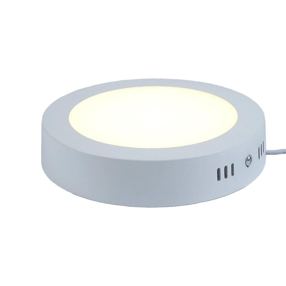 18W 6000K LED Panel Light Ultra-Thin Round Surface Mount Downlight Ceiling Light for Home Office white