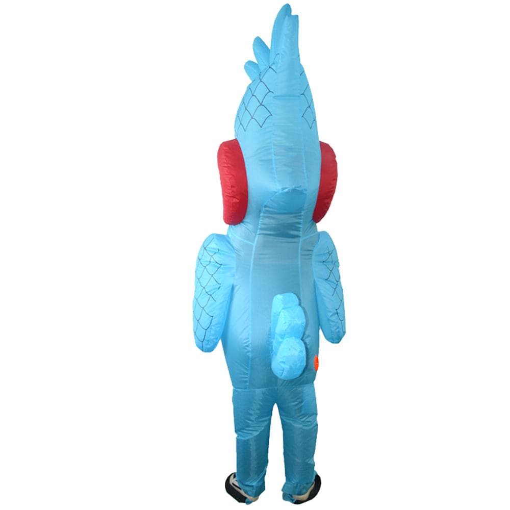 Adults Funny Parrot Inflatable Costume Props Blow Up Inflatable Fancy Dress for Halloween Cosplay