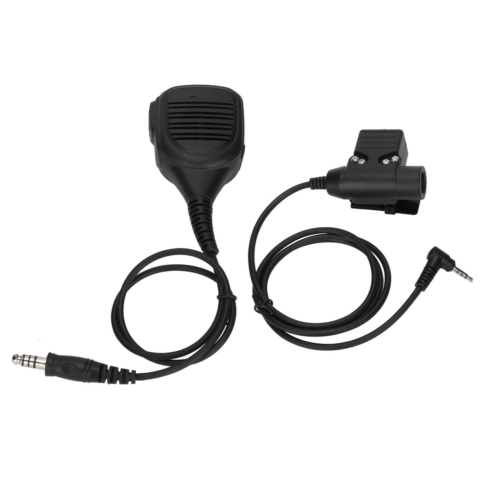 Hand Microphone U94 PTT 7.1mm High Strength Shoulder Microphone PU Line with Clip for Yaese VX3R