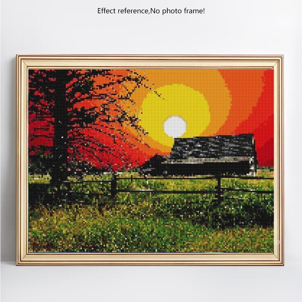 Diamond Painting Scenery Diamond Embroidery Display Diamond Mosaic Landscape Rhinestones Pictures 20X30