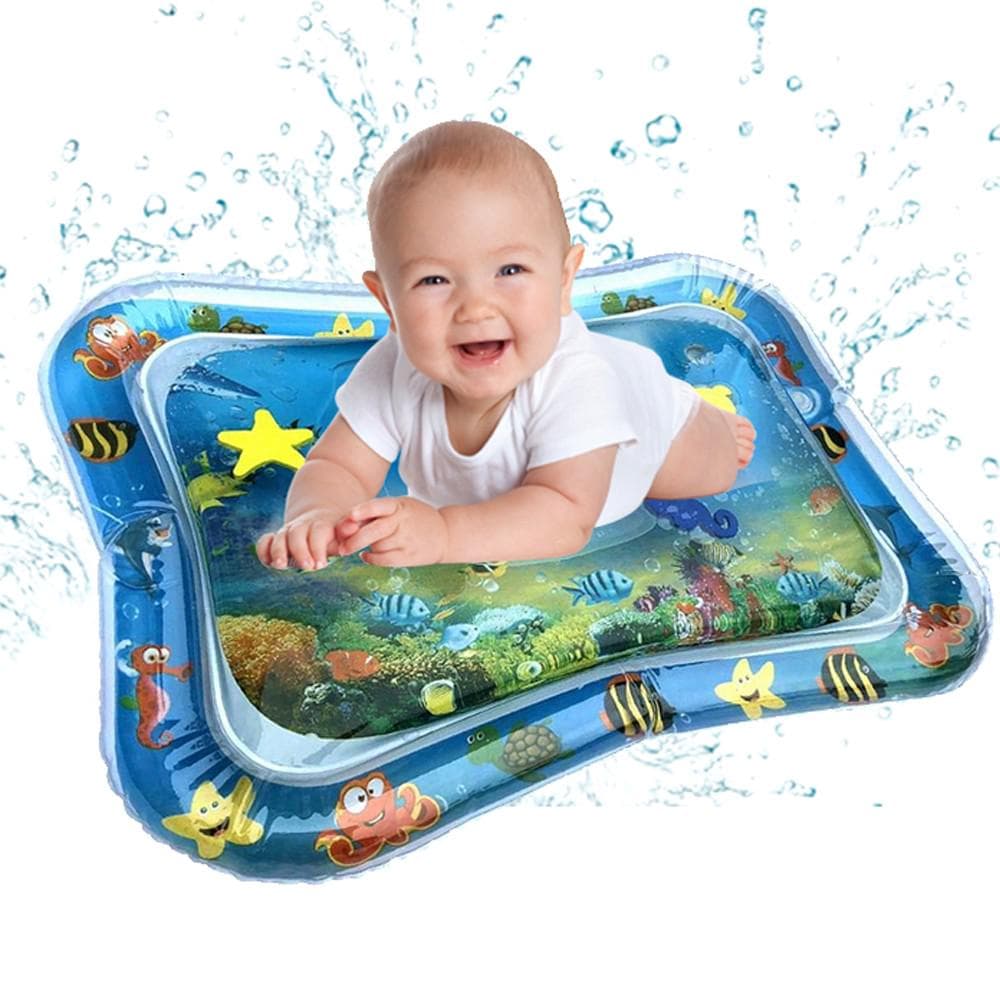 Baby Water Mat Inflatable  Fun Activity Play Center for Children & Infants blue