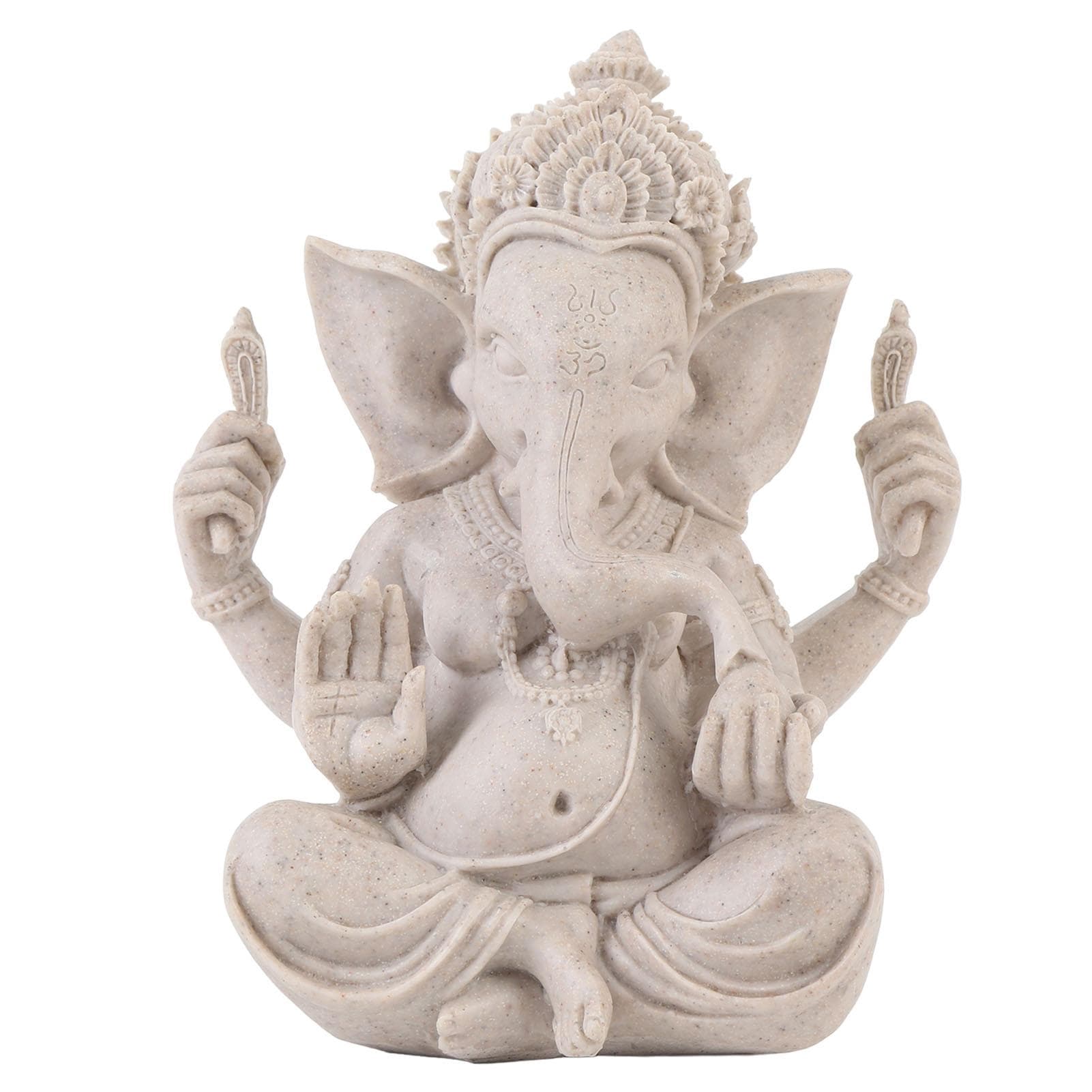 Ganesha Elephant Statue Elephant Lord Sculpture Hindu Elephant Statue Resin for Home Room