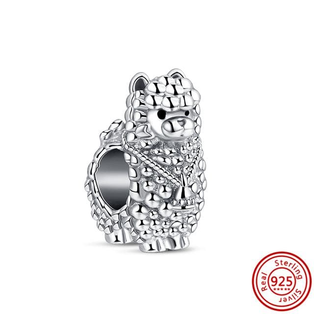 New 925 Silver Heart High Heels Animal Pavé Beads Fit Charm Bracelet Women Fashion Jewelry Making