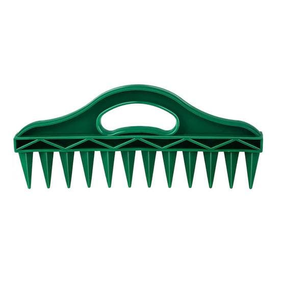 Seeds Spreader Seed-in Gardening Dibbler Manual 12-Hole Soil Digger Portable Seeds Spacer Soil Puncher for Planting Seeds Soil Loosening green