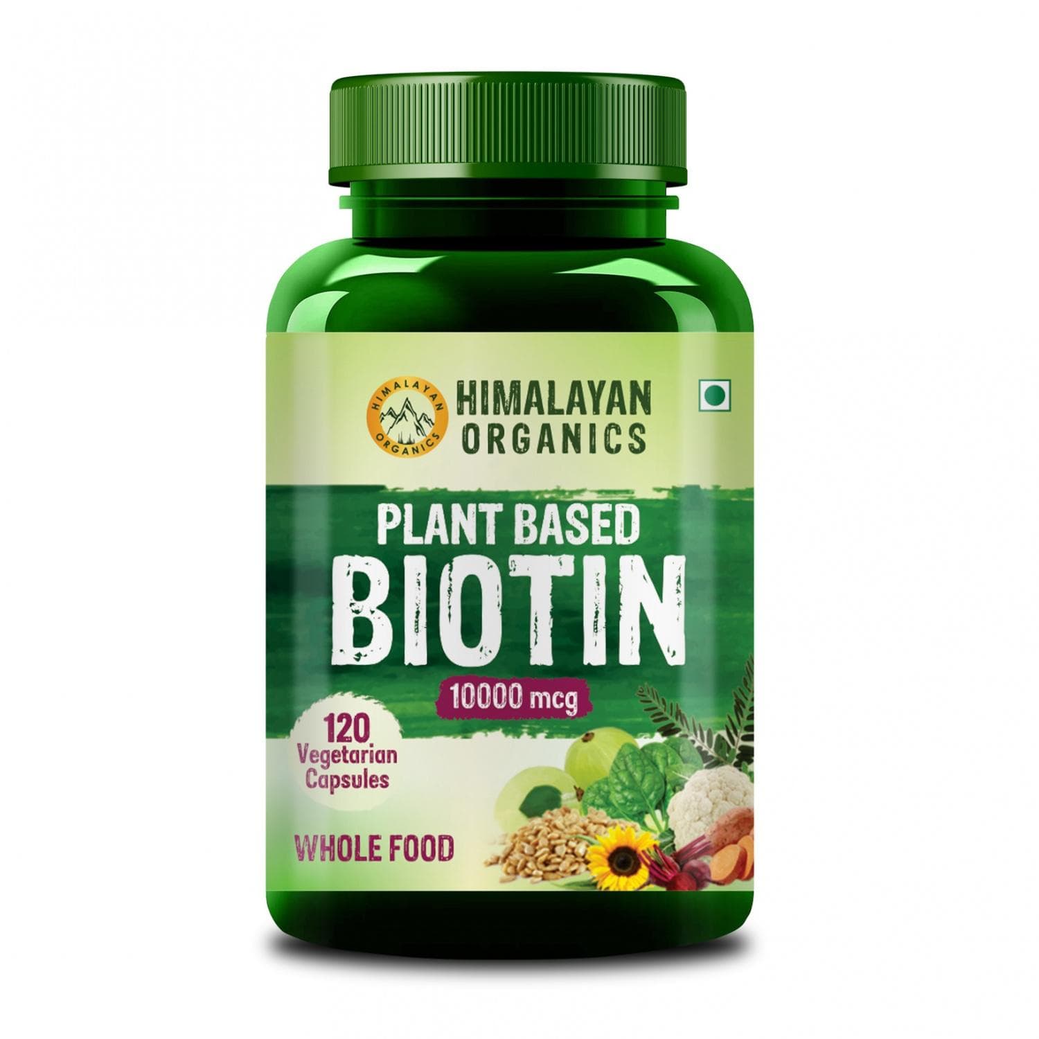 Biotin (120 caps, 10,000 mcg), Biotin, Himalayan Organics 23.25