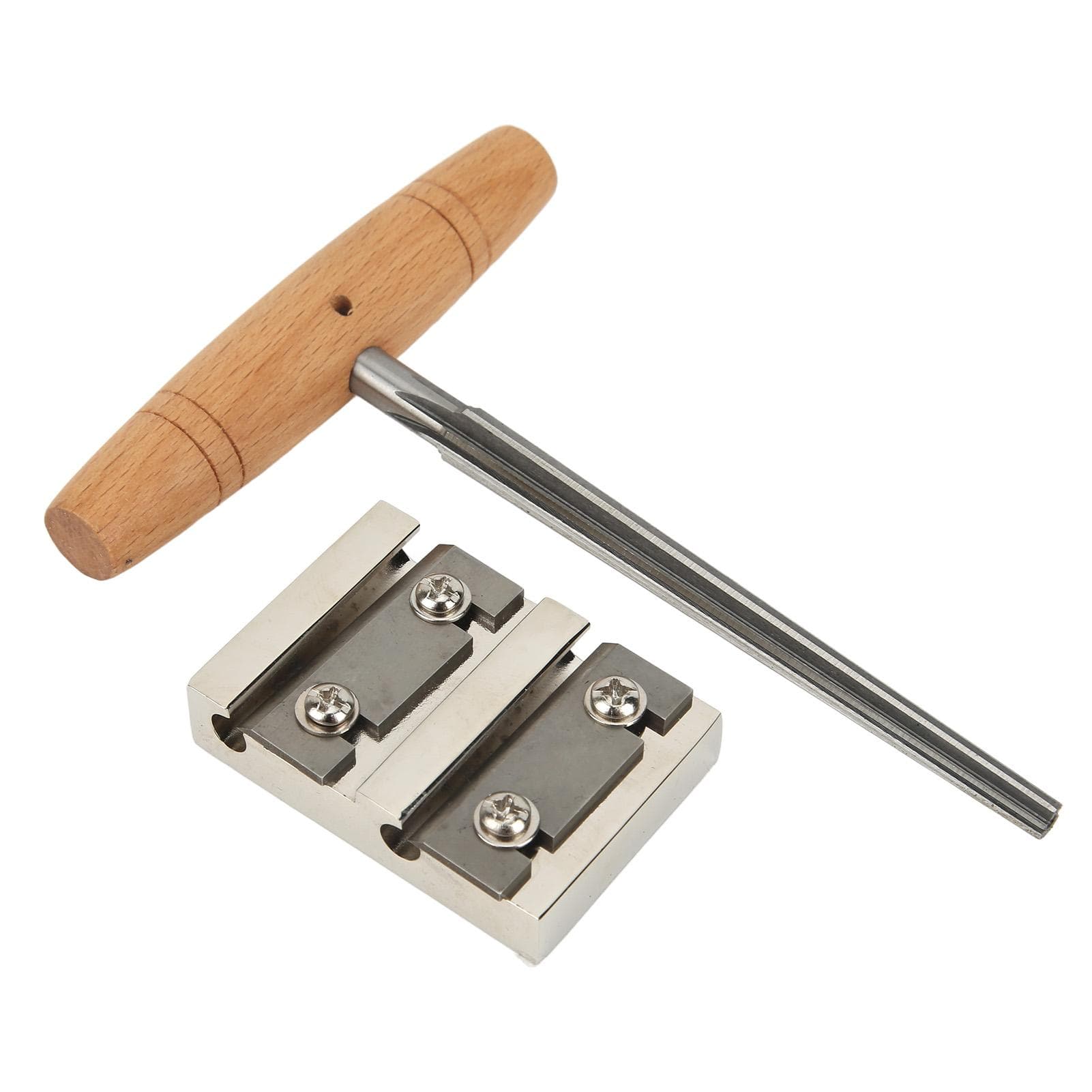 Violin Tool Set Metal Blade Wooden Handle Incisive 4 Hole Violin Peg Hole Reamer for Maintenance
