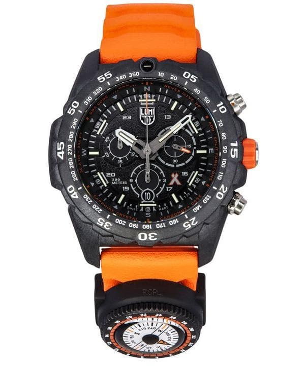 Luminox Bear Grylls Survival Master Series Chronograph Swiss Quartz Diver's XB.3749 300M Men's Watch With Compass black