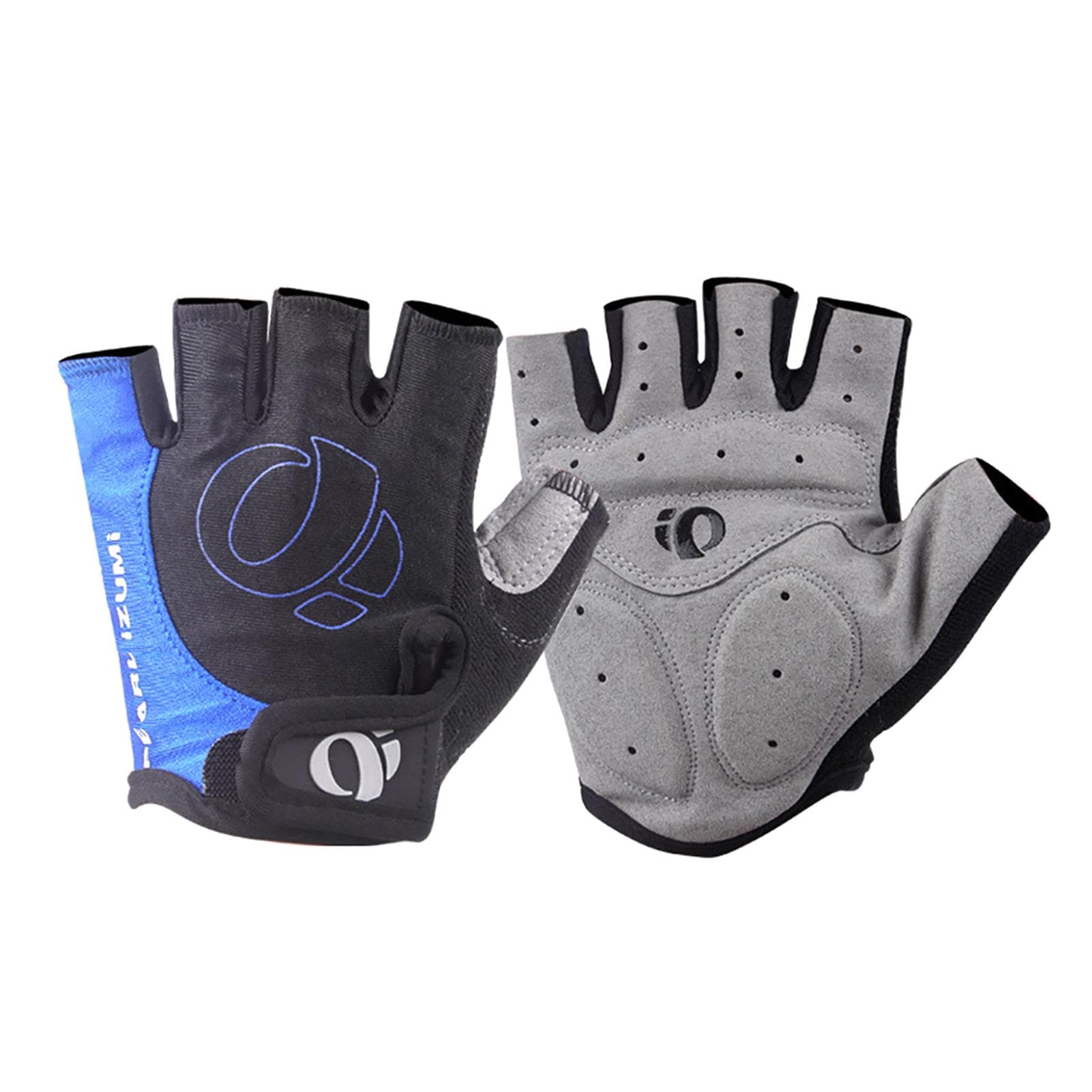 Outdoor Cycling Mountain Bike Gloves Men Women Breathable WearResistant AntiSkidding Half Finger XL blue
