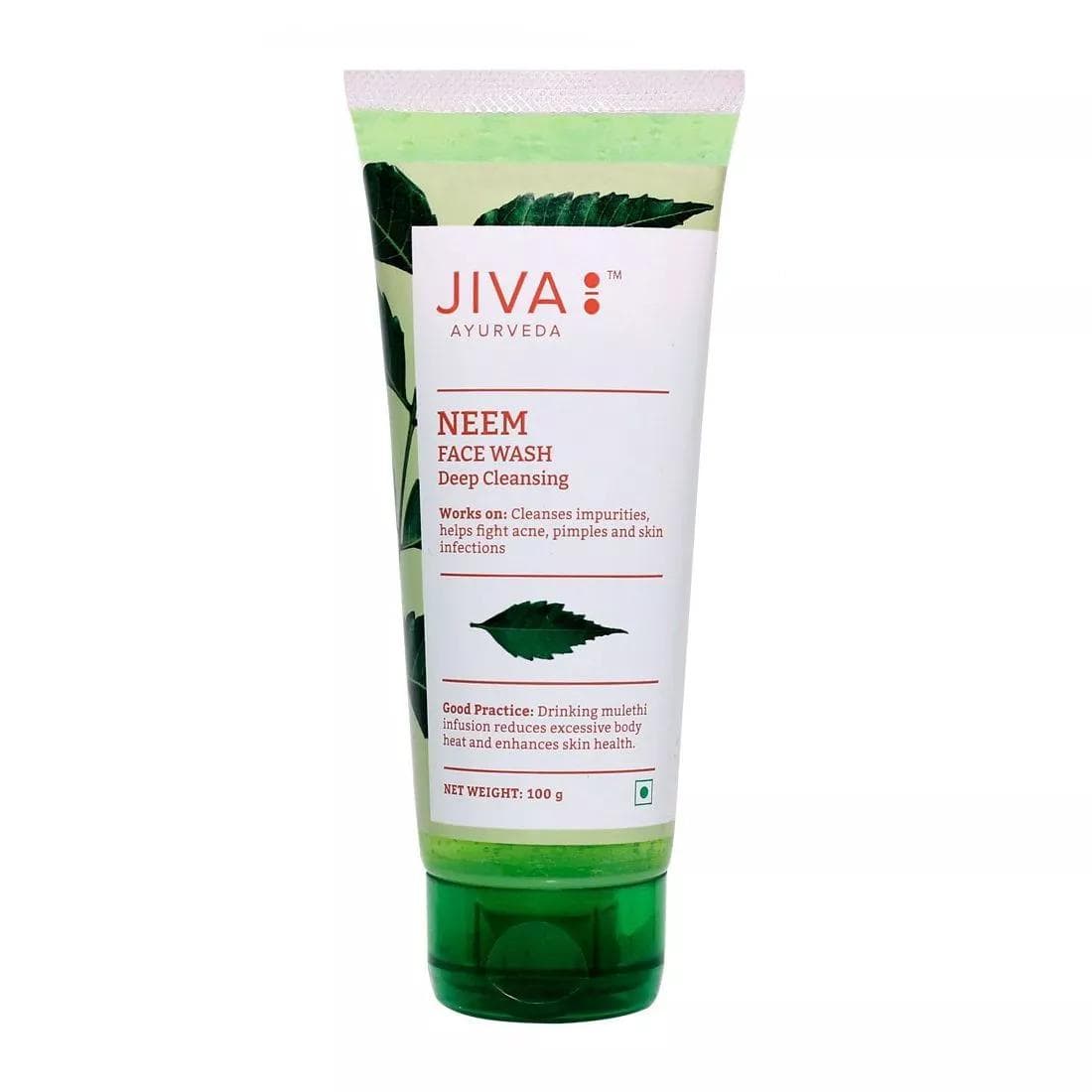 Washing gel with Neem: against acne (100 g), Neem Face Wash Jiva 7.1375