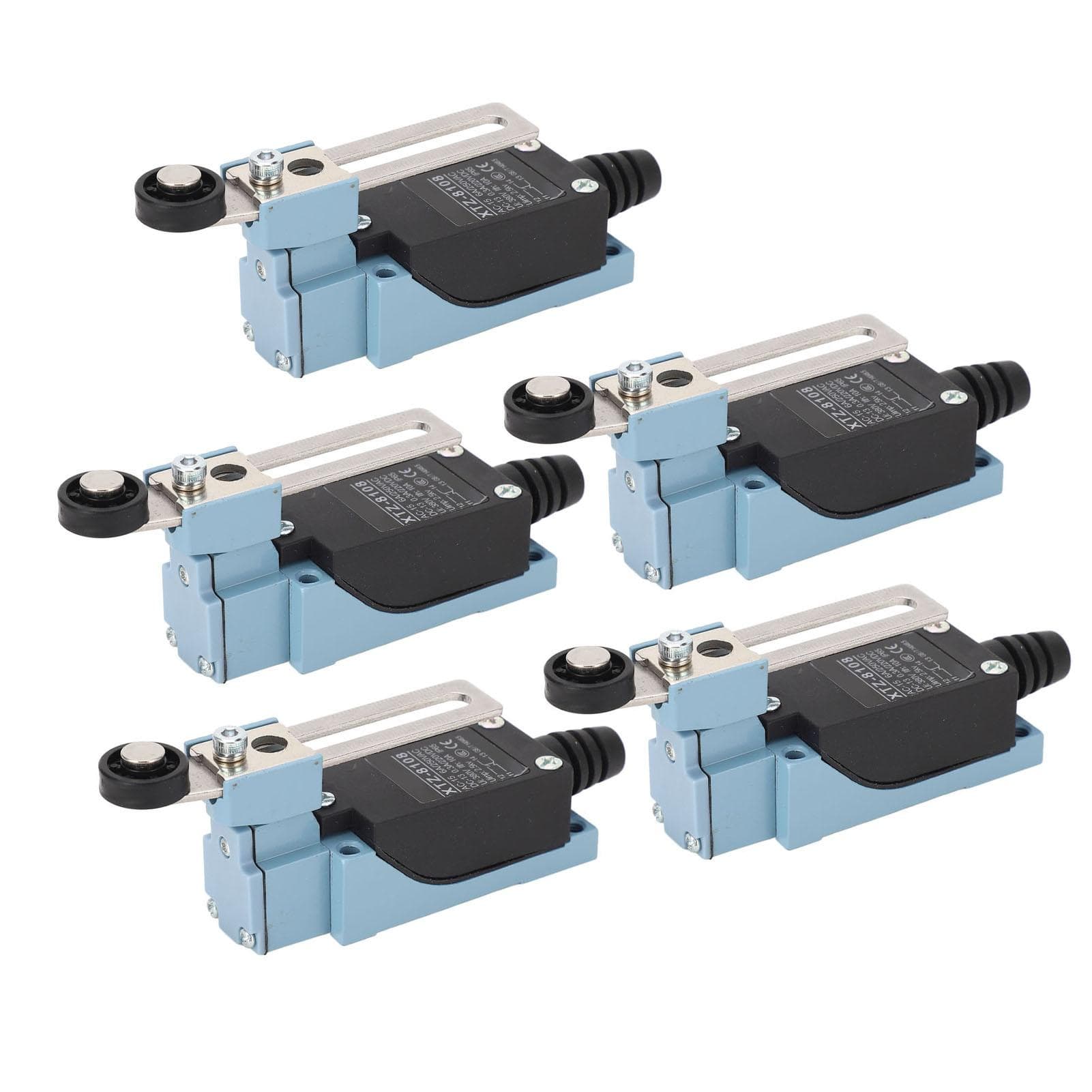 5PCS Momentary Limit Switch Adjustable Roller Lever Arm Travel Switch for CNC Milling Machine 3D