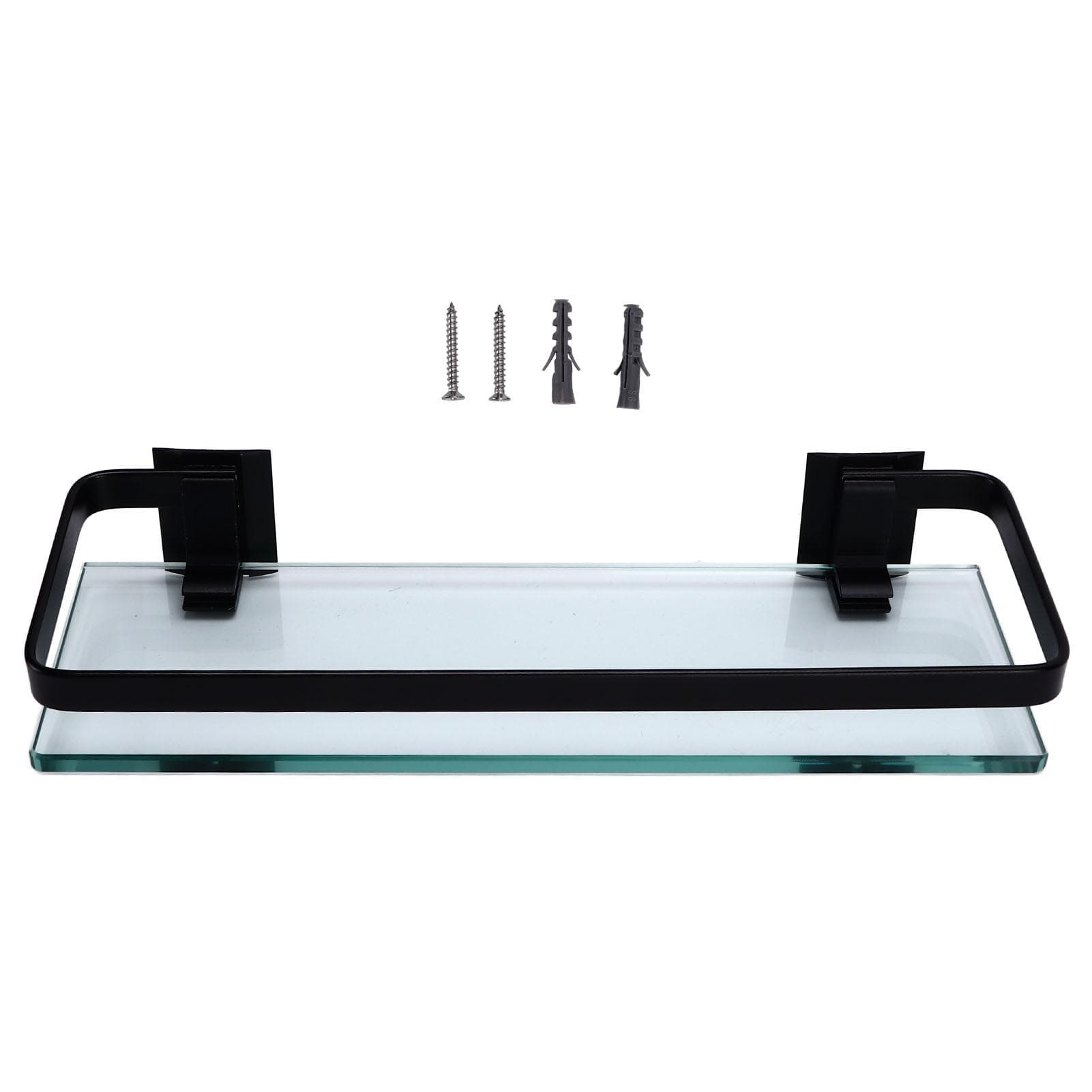 Bathroom Rack Thickened Durable Large Storage Space Strong Load Bearing Capacity Single Layer Black