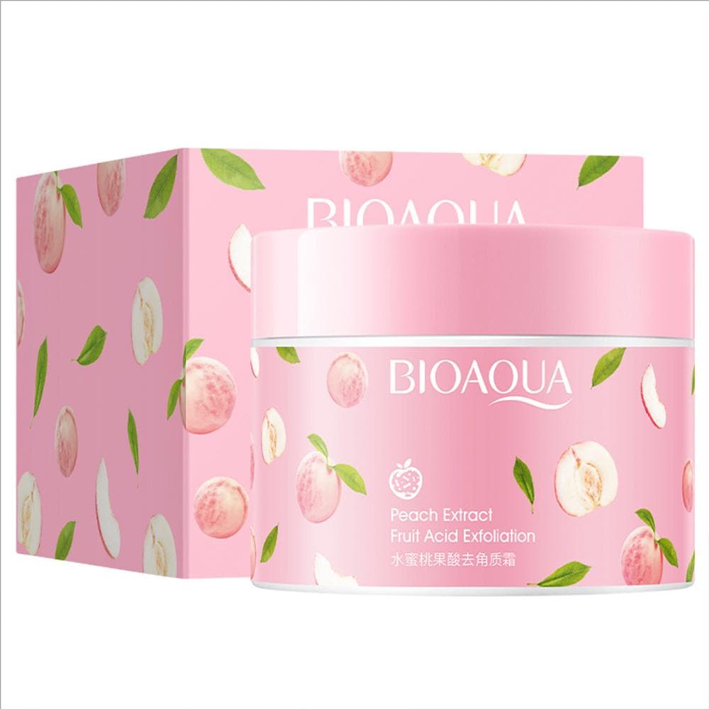 BIOAQUA Honey Peach Facial Exfoliating Body Scrub Whitening Moisturizing Peeling Cream Gel Face Scrub