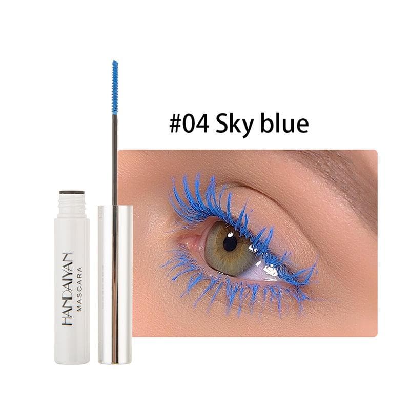 Waterproof Eyelashes Curling Lengthening Makeup Blue Green Red Black White Liquid Lash Extension Color Mascara 04