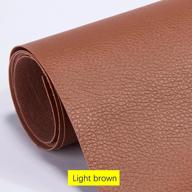 200x137CM Self Adhesive Leather Sofa Repair Furniture Table Chair Sticker Seat Bag Shoe Bed Fix Mend PU Artificial Leather Skin 50x68cm light brown