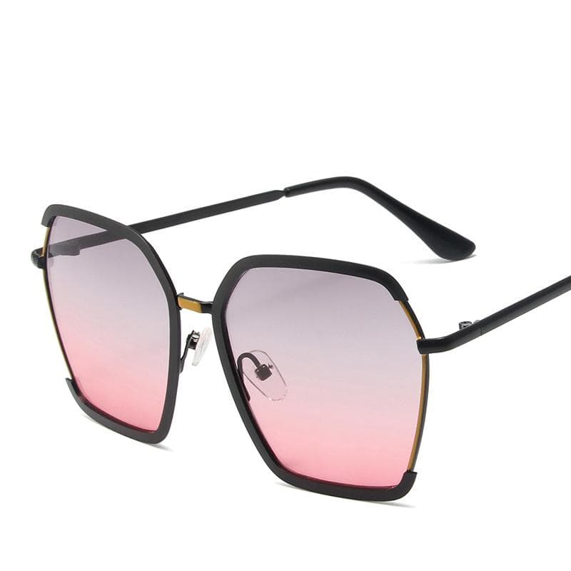 New Large Frame Sunglasses Women Fashion Polygonal UV400 Protection Outdoor Casual Sun Glasses High-End Personalized
