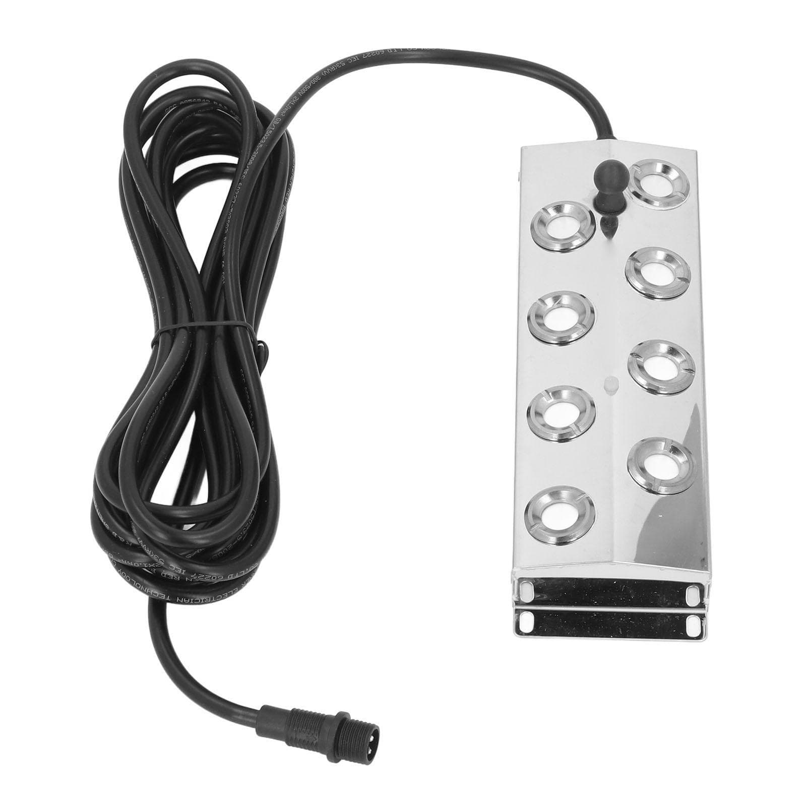 Ultrasonic Fogger 8 Head IP67 Water Proof 304 Stainless Steel Quiet Mist Maker with 5m Cord for