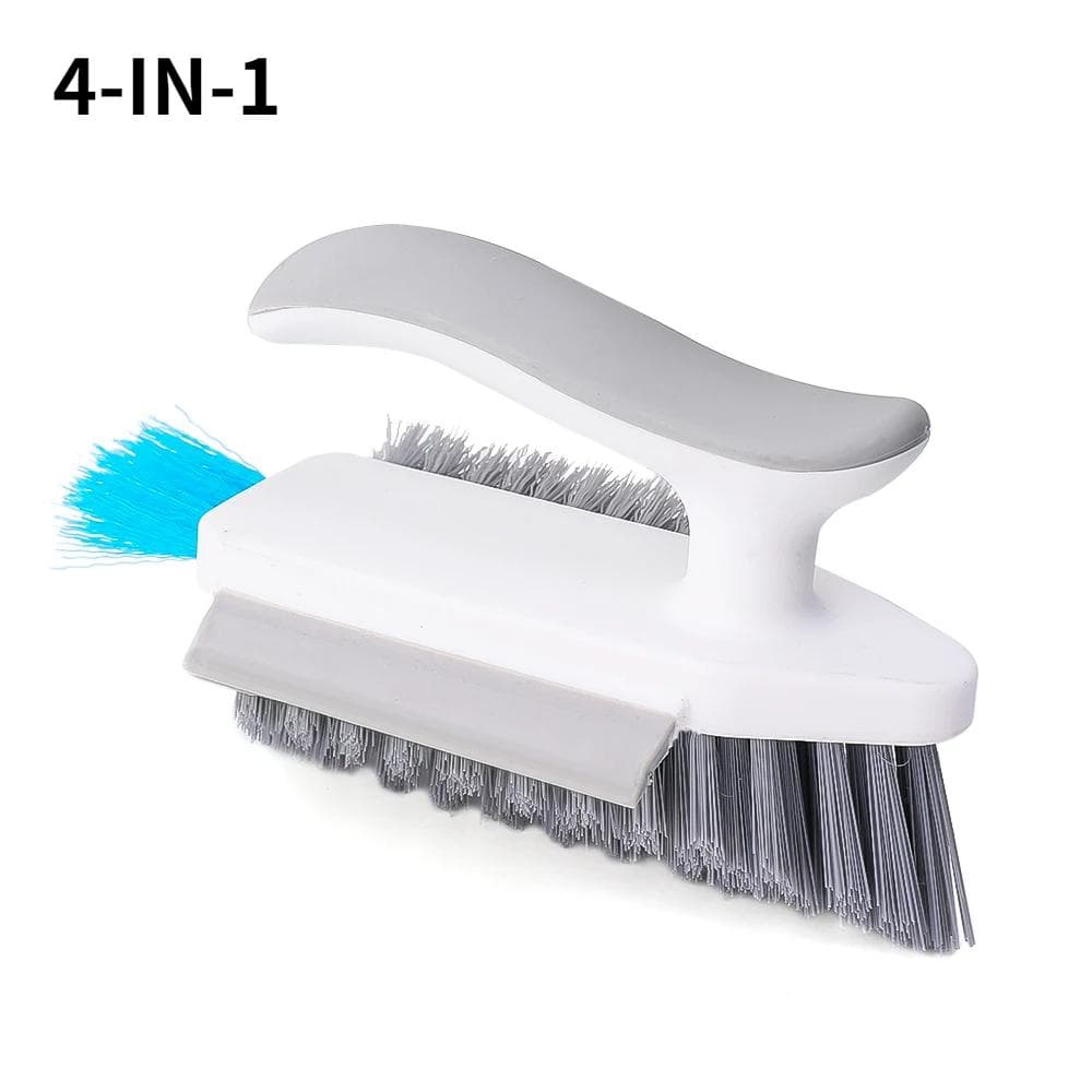 V-Shape Scrubber Brush Kitchen Bathroom Tile Floor Gap Cleaning Brush Window Groove Wall Corner Toilet Brushes Tools white