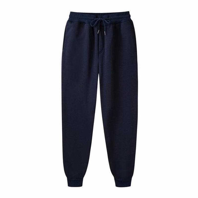 New Men Joggers Brand Male Trousers Casual Pants Sweatpants Jogger 13 Color Workout Sweatpants S navy blue