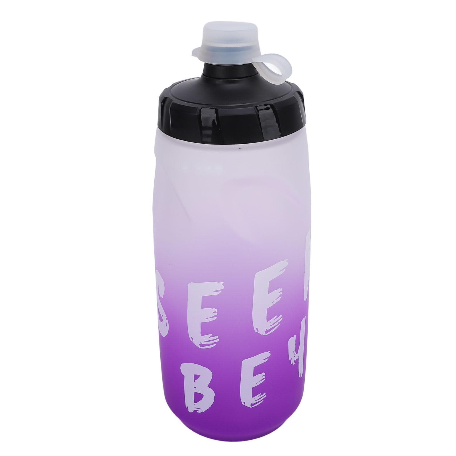 Cycling Water Bottle 650ml PP5 TPE Leak Proof Squeeze Water Bottle with Silicone Dust Cover for