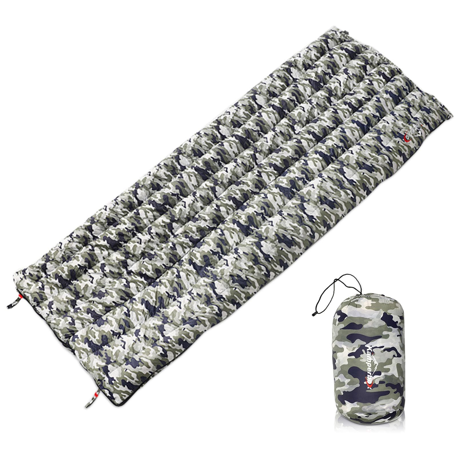 Ultralight Sleeping Bag 800+ Fill Power Duck Down Sleeping Bag for Camping Hiking Traveling camouflage