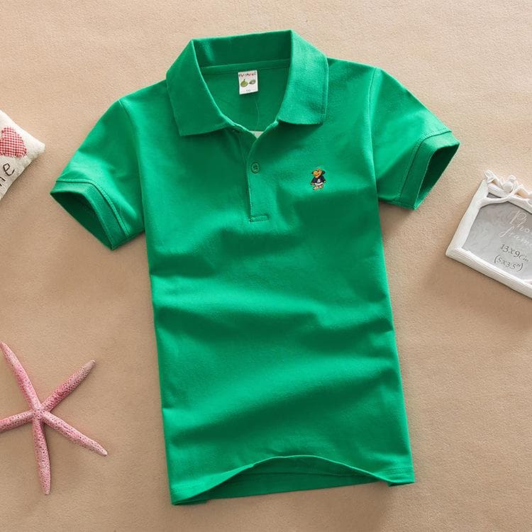 Summer Kids T-shirt Toddler Boys Tees Casual Short Sleeve Polo T Shirt Tops 24/165cm