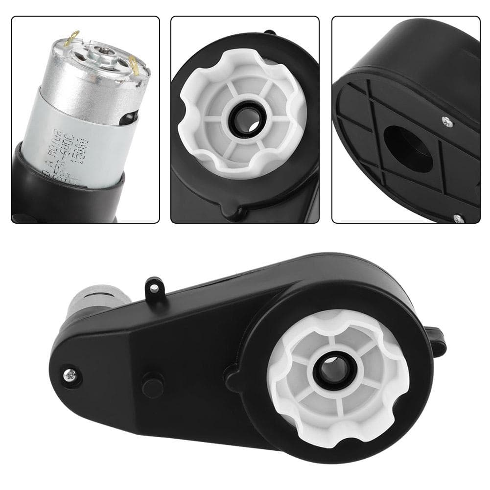 1pc Gear Box Low Noise WeAr resistant Electric Motor Gearbox for Kids Car Toy (6V15000RPM)
