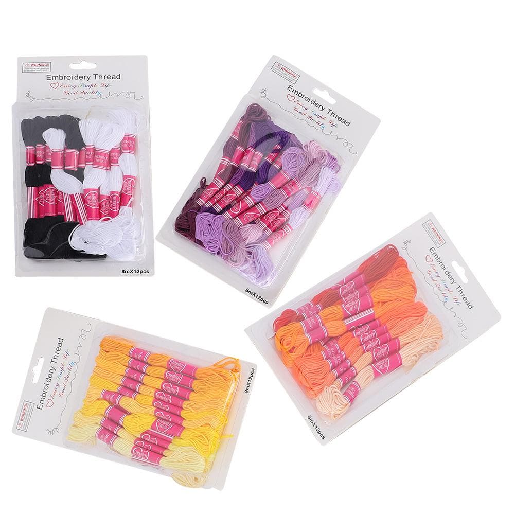 48pcs Embroidery Floss Cross Stitch Crafts Floss Multicolor DIY Embroidery Thread