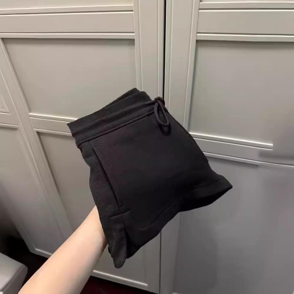 American Sports Shorts Women's Summer New Design Sense Wear High Waist Casual Spice Girls Super Short Wide-leg Pants 2XL black