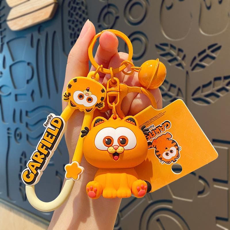 Adorable Garfield Keychain With Creative Cartoon Design Perfect For Birthdays And Holidays Cute