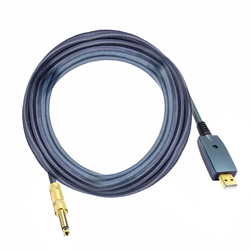 USB Guitar Cable Electric Guitar Accessories Guitar Audio Connector Cord Adapter 6.35mm Guitar multicolour