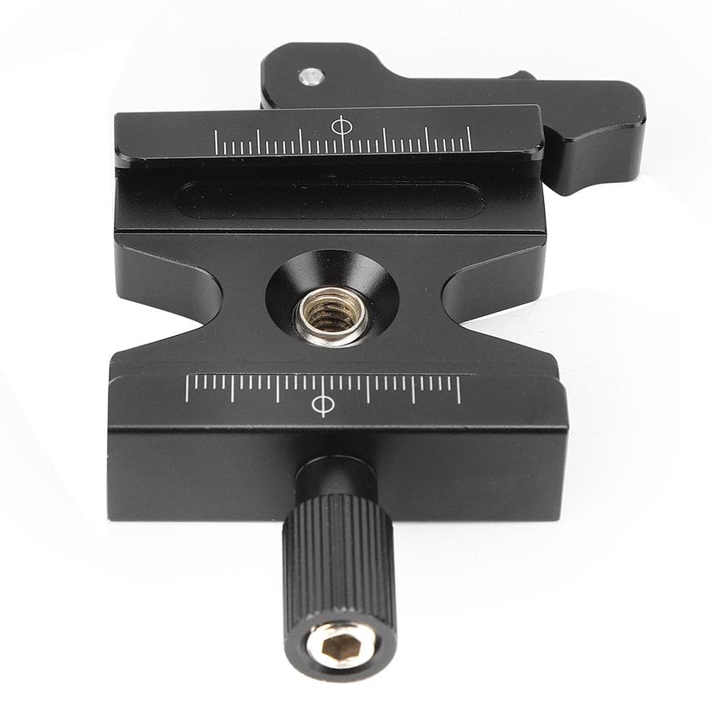 50mm Adjustable Aluminium Alloy Quick Release Plate Clamp Ballhead Dual Lock Clip