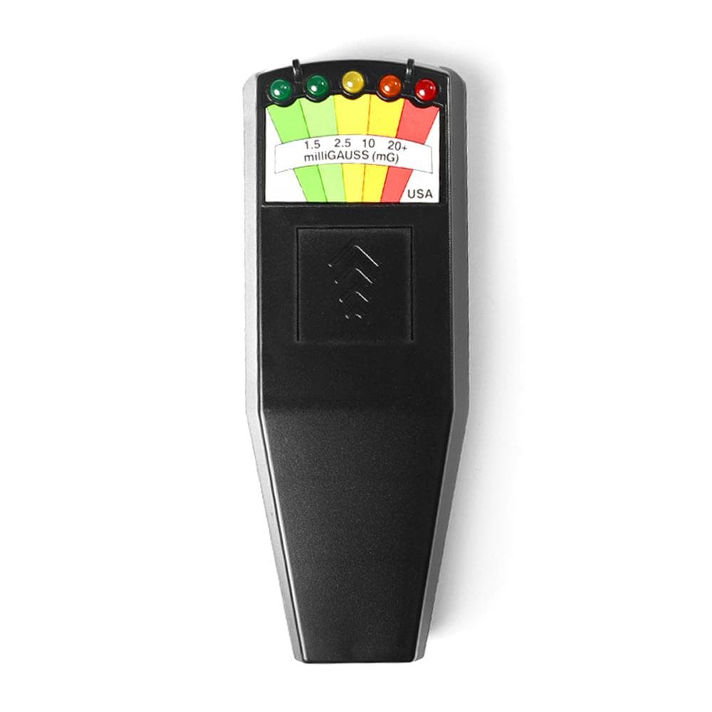 Electromagnetic Field EMF Gauss Meter Radiation Detector Portable EMF Magnetic Field Monitor 5 LED black