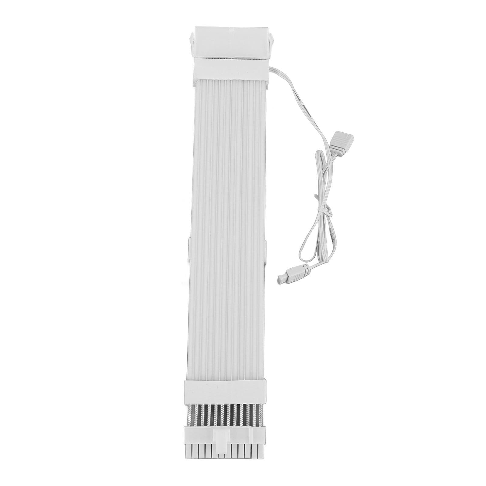 RGB Power Extension Cable Addressable Support 5V 3 Pin Synchronized 18AWG ARGB PSU Cable for 24PIN motherboard