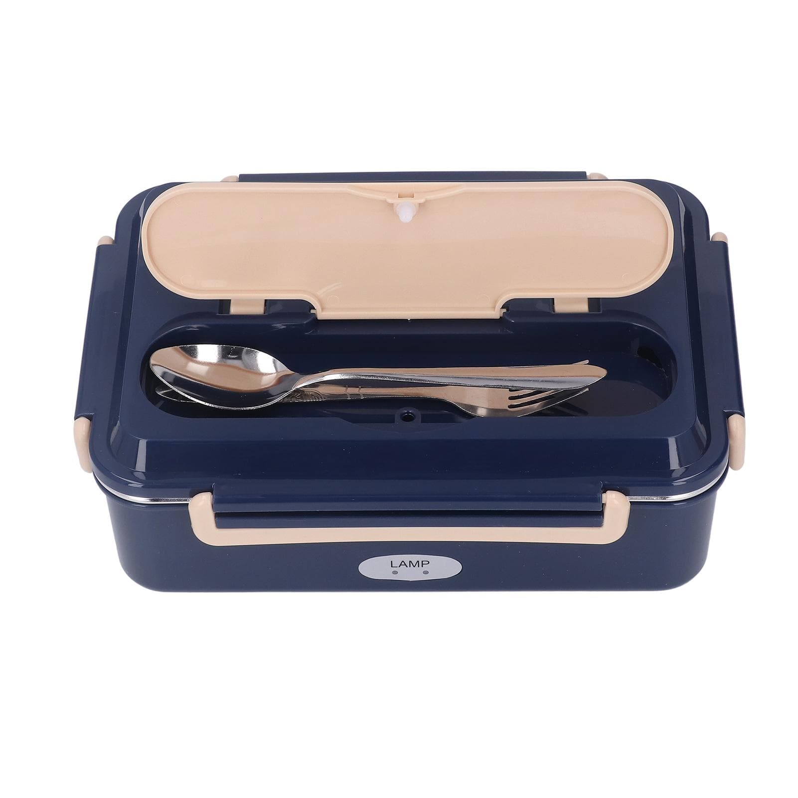 Electric Lunch Box 304 Stainless Steel Waterless Long Lasting Freshness Heated Lunch Box with UK Plug